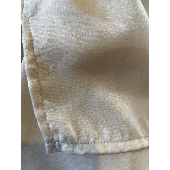 Ro & De Anthropologie Women's M Ivory Silky Cami Tank Top with Spaghetti Straps - Picture 6 of 7